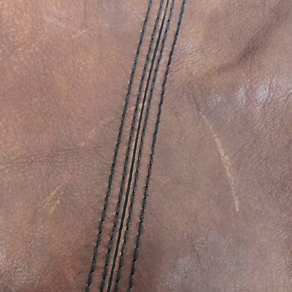 Authentic Fossil Leather Satchel Crossbody Saddle Bag Horseshoe Pattern VINTAGE - Picture 2 of 11